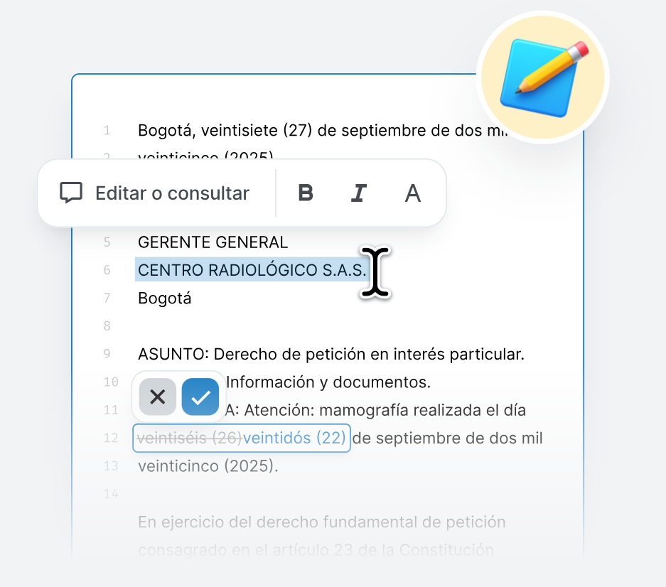 Guía rápida: Redacción de Documentos Legales 2.0 (Beta)